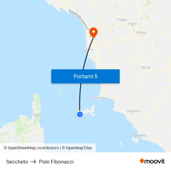 Seccheto to Polo Fibonacci map