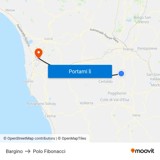 Bargino to Polo Fibonacci map