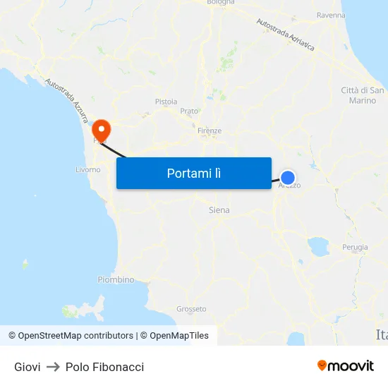 Giovi to Polo Fibonacci map