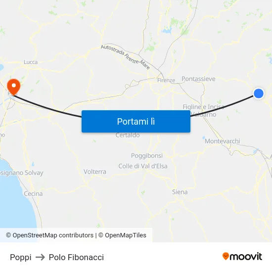 Poppi to Polo Fibonacci map