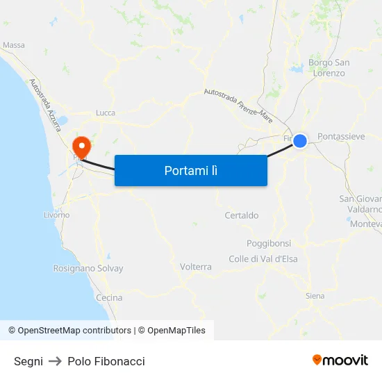 Segni to Polo Fibonacci map