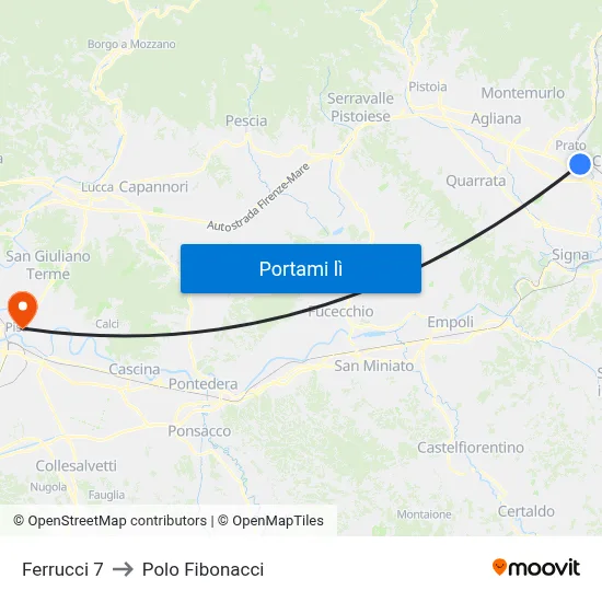 Ferrucci 7 to Polo Fibonacci map