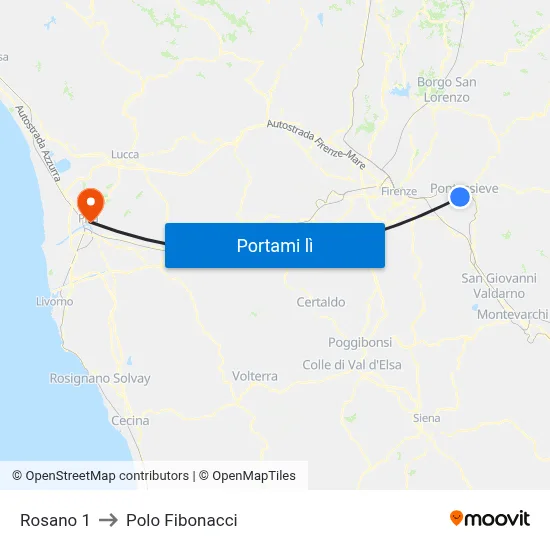 Rosano 1 to Polo Fibonacci map