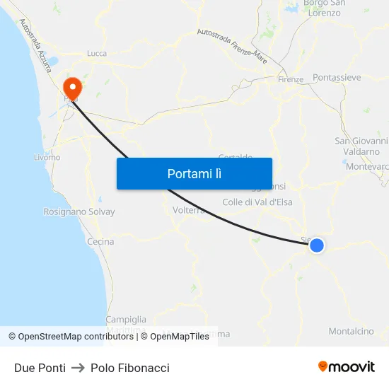Due Ponti to Polo Fibonacci map