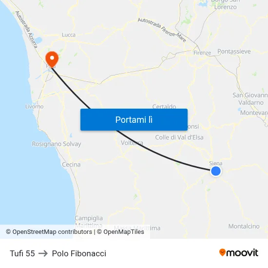 Tufi 55 to Polo Fibonacci map