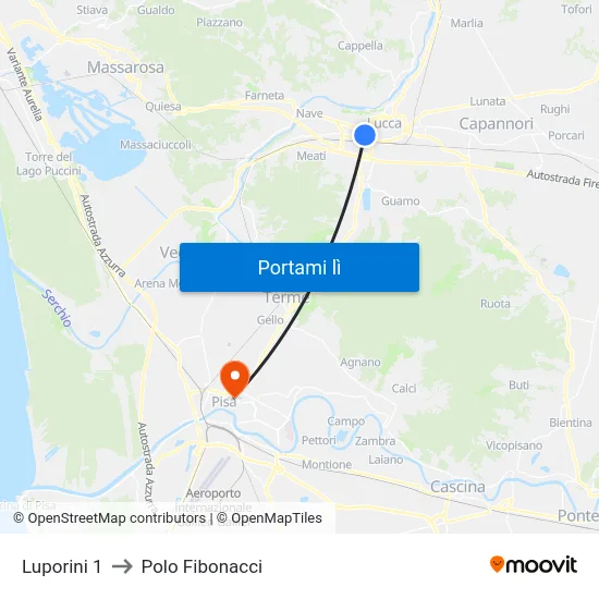 Luporini 1 to Polo Fibonacci map