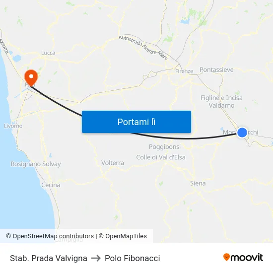 Stab. Prada Valvigna to Polo Fibonacci map