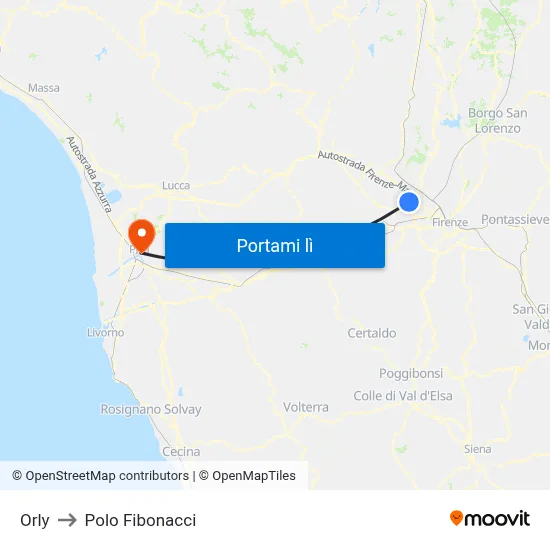 Orly to Polo Fibonacci map