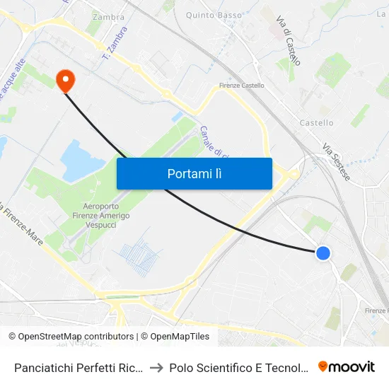 Panciatichi Perfetti Ricasoli to Polo Scientifico E Tecnologico map