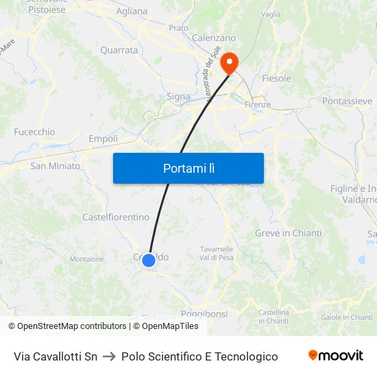 Via Cavallotti                     Sn to Polo Scientifico E Tecnologico map