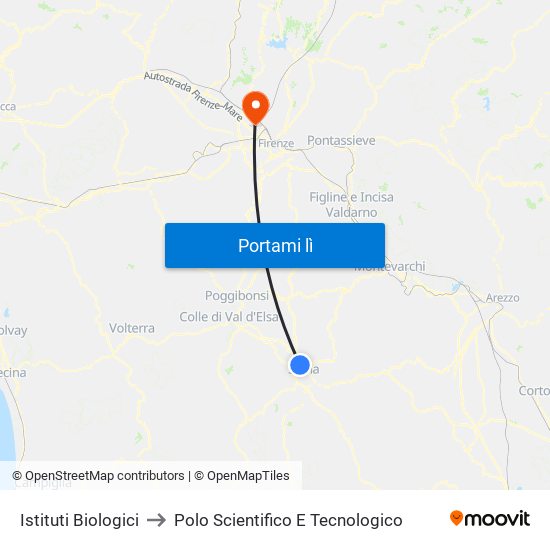 Istituti Biologici to Polo Scientifico E Tecnologico map