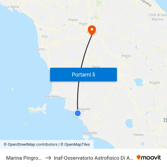 Marina Pingrosso to Inaf-Osservatorio Astrofisico Di Arcetri map