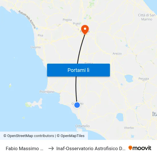 Fabio Massimo Parioli to Inaf-Osservatorio Astrofisico Di Arcetri map