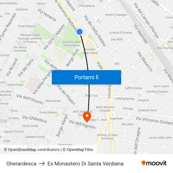 Gherardesca to Ex Monastero Di Santa Verdiana map
