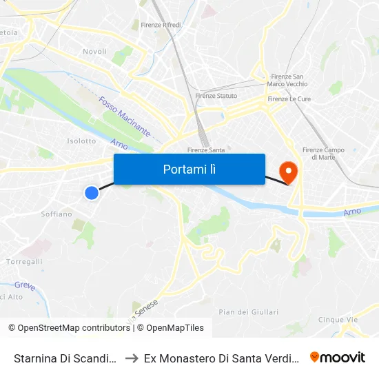 Starnina Di Scandicci to Ex Monastero Di Santa Verdiana map