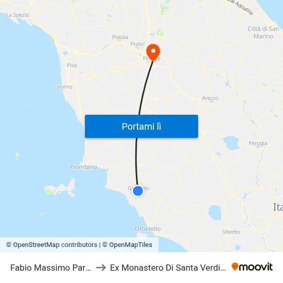 Fabio Massimo Parioli to Ex Monastero Di Santa Verdiana map