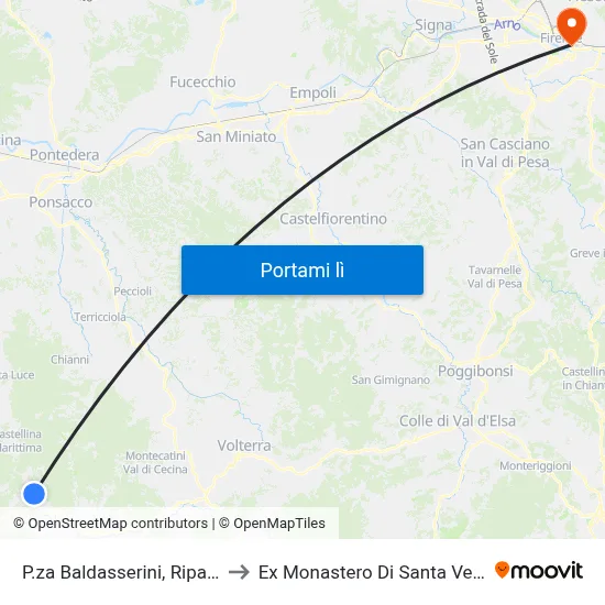 P.za Baldasserini, Riparbella to Ex Monastero Di Santa Verdiana map