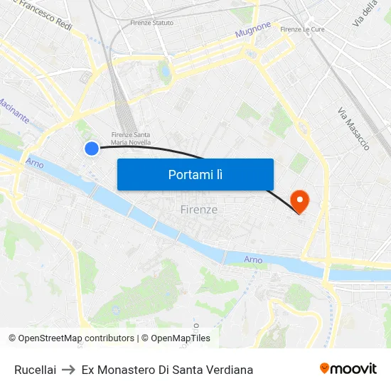 Rucellai to Ex Monastero Di Santa Verdiana map