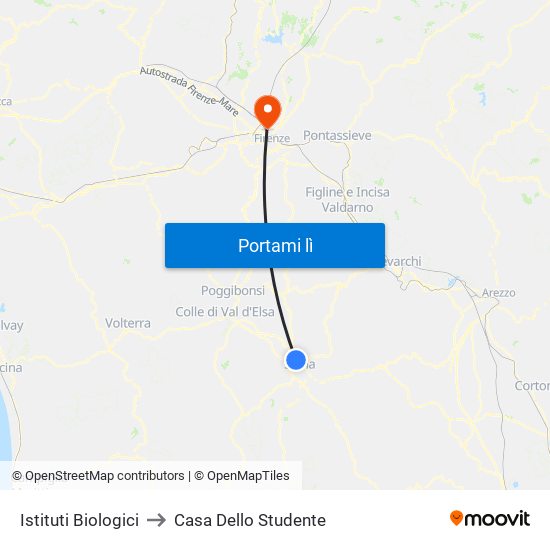 Istituti Biologici to Casa Dello Studente map