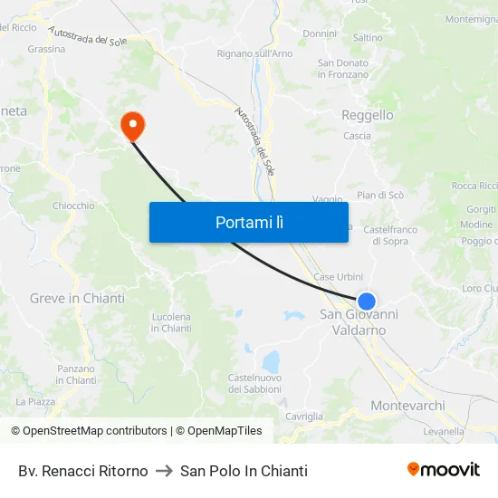 Bv. Renacci Ritorno to San Polo In Chianti map