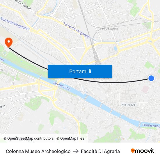 Colonna Museo Archeologico to Facoltà Di Agraria map