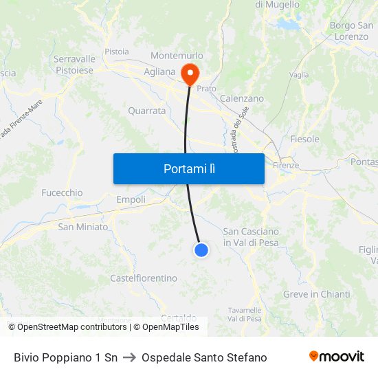 Bivio Poppiano 1                 Sn to Ospedale Santo Stefano map