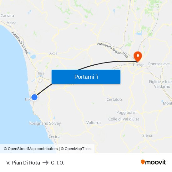 V. Pian Di Rota to C.T.O. map