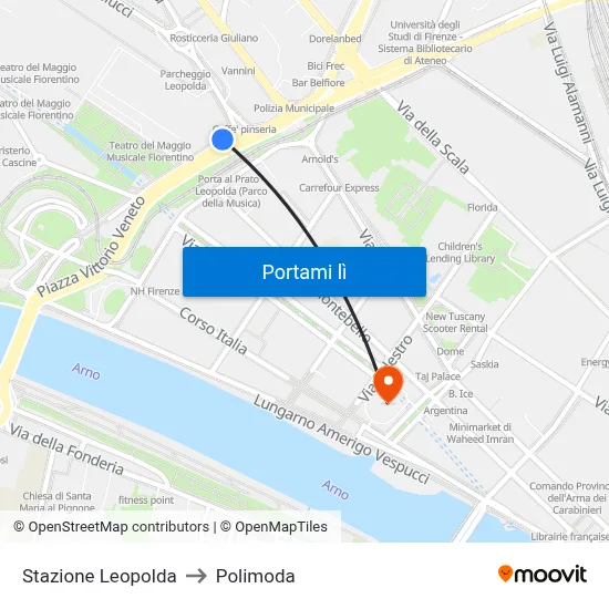 Stazione Leopolda to Polimoda map