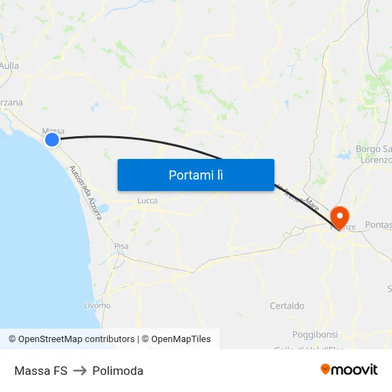 Massa FS to Polimoda map