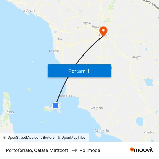 Portoferraio, Calata Matteotti to Polimoda map