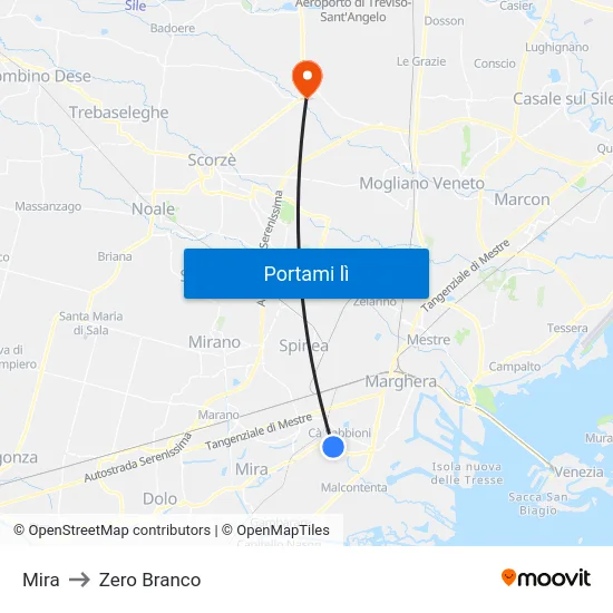 Mira to Zero Branco map
