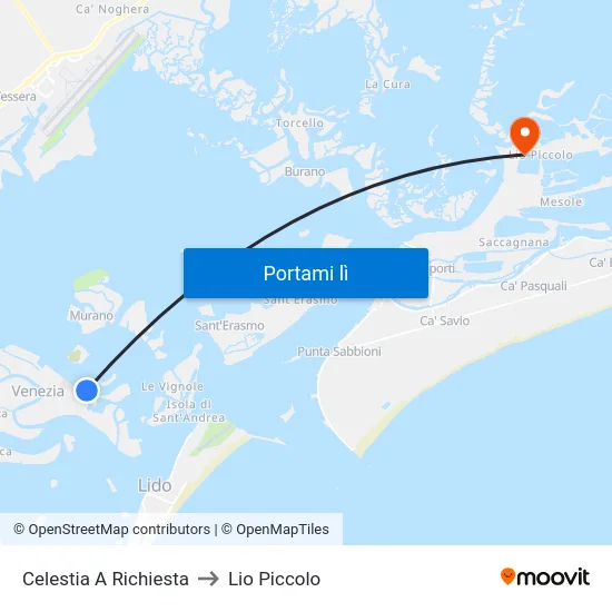 Celestia A Richiesta to Lio Piccolo map