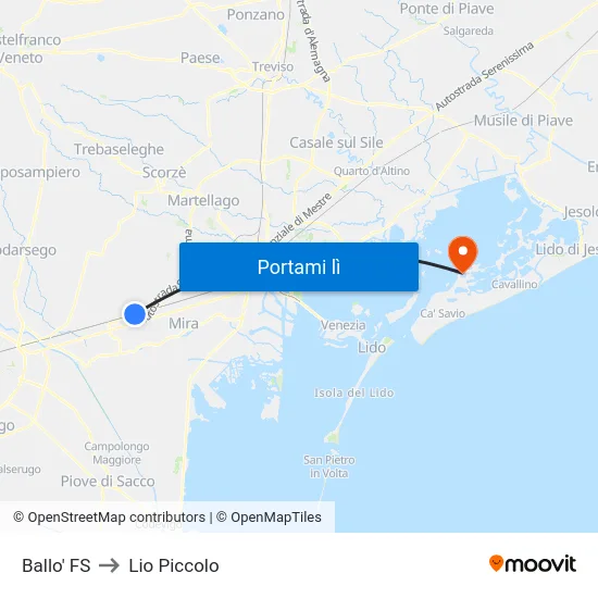 Ballo' FS to Lio Piccolo map