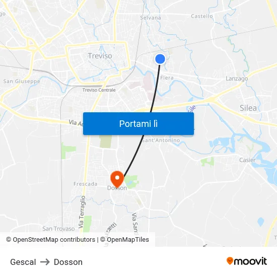 Gescal to Dosson map