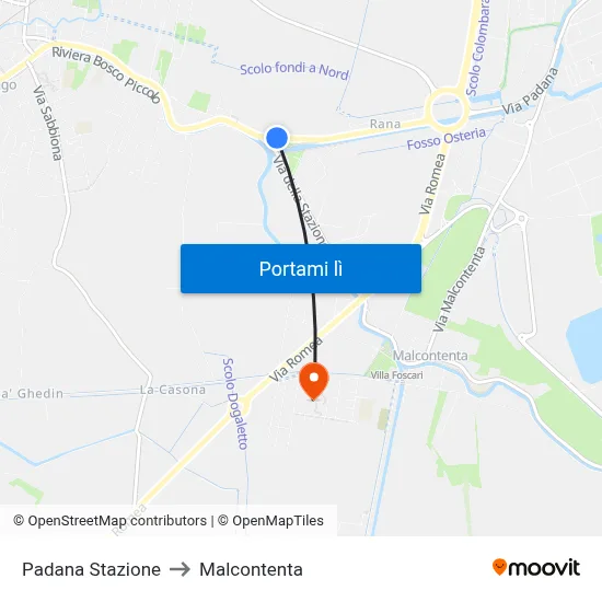 Padana Stazione to Malcontenta map