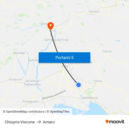 Chiopris-Viscone to Amaro map