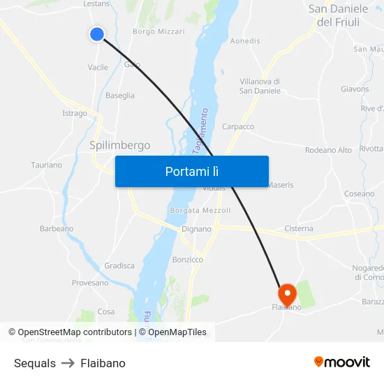 Sequals to Flaibano map