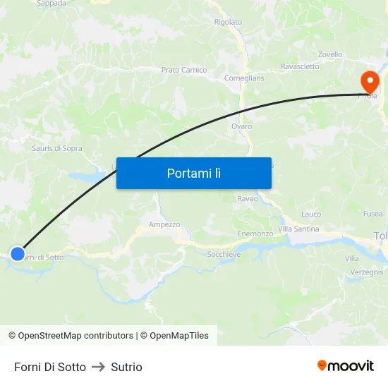 Forni Di Sotto to Sutrio map
