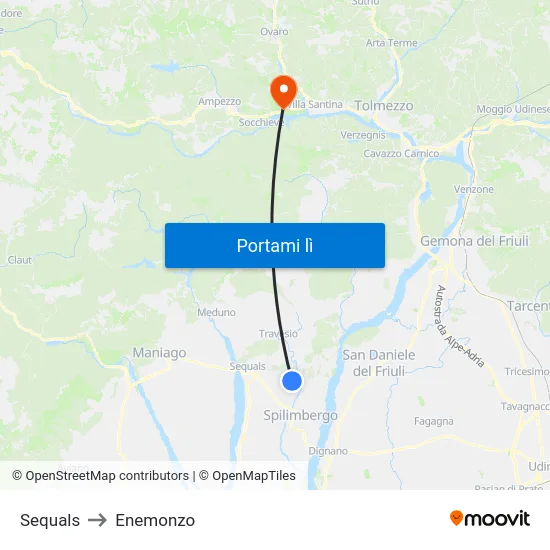 Sequals to Enemonzo map