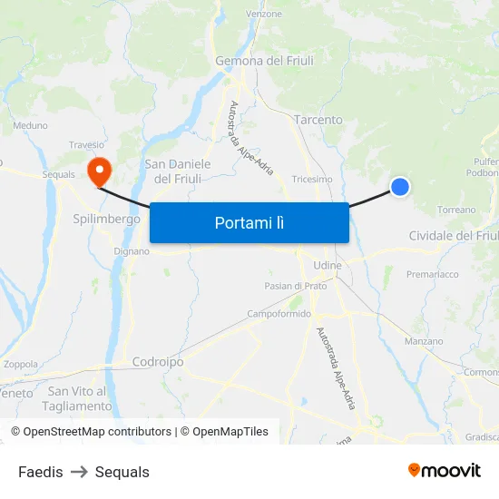 Faedis to Sequals map