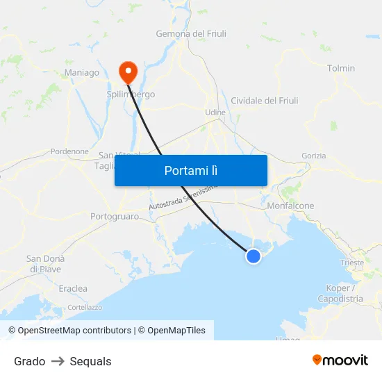 Grado to Sequals map