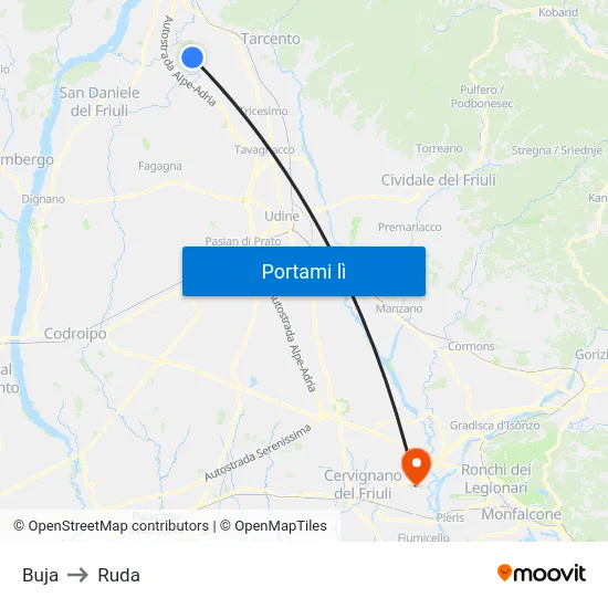 Buja to Ruda map