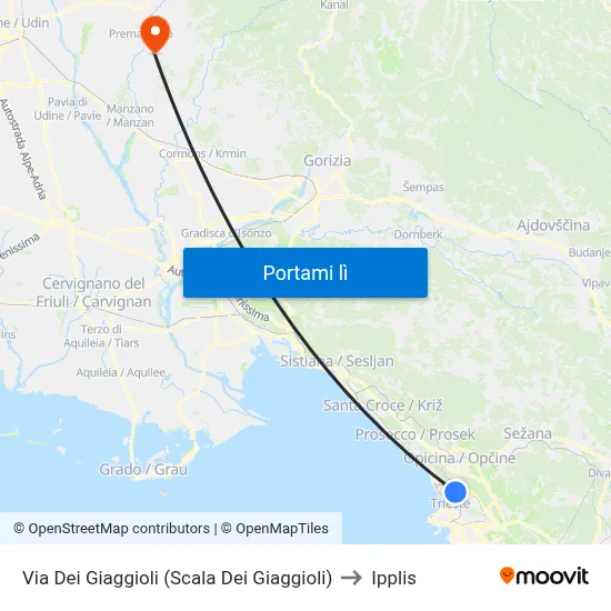 Via Dei Giaggioli (Scala Dei Giaggioli) to Ipplis map