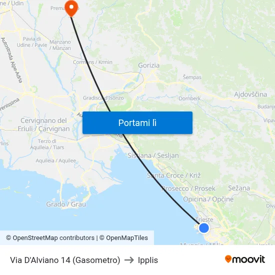 Via D'Alviano 14 (Gasometro) to Ipplis map