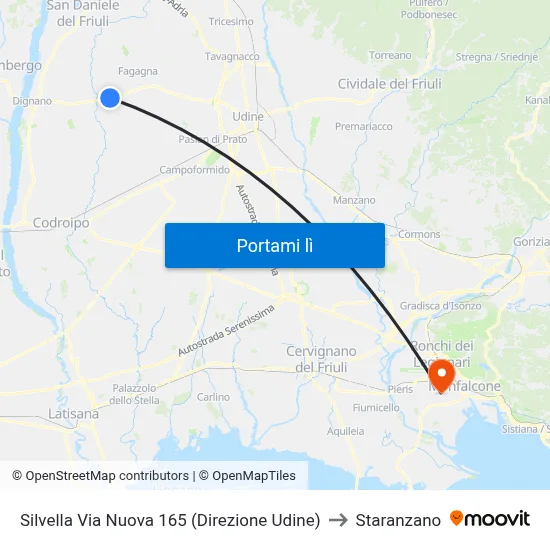 Silvella Via Nuova 165 (Direzione Udine) to Staranzano map