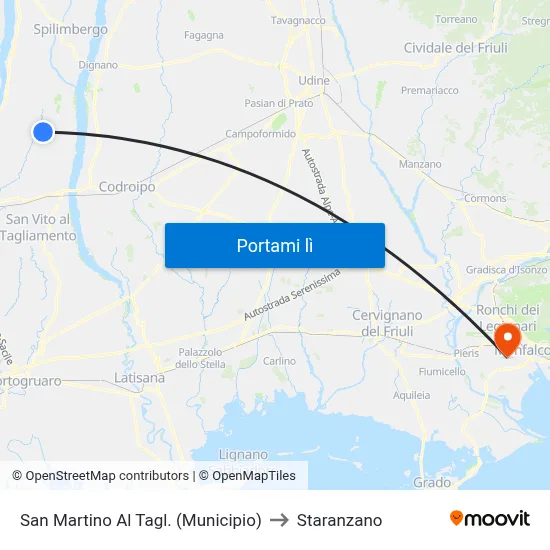 San Martino Al Tagl. (Municipio) to Staranzano map