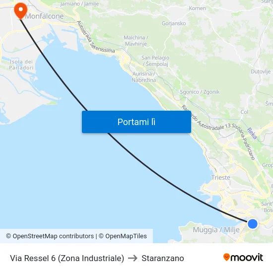 Via Ressel 6 (Zona Industriale) to Staranzano map