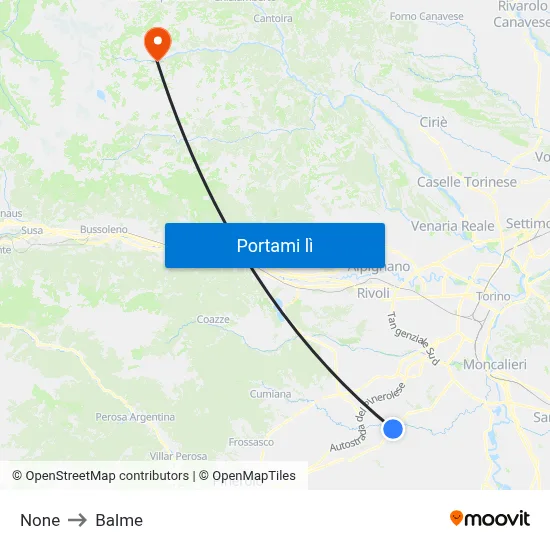 None to Balme map