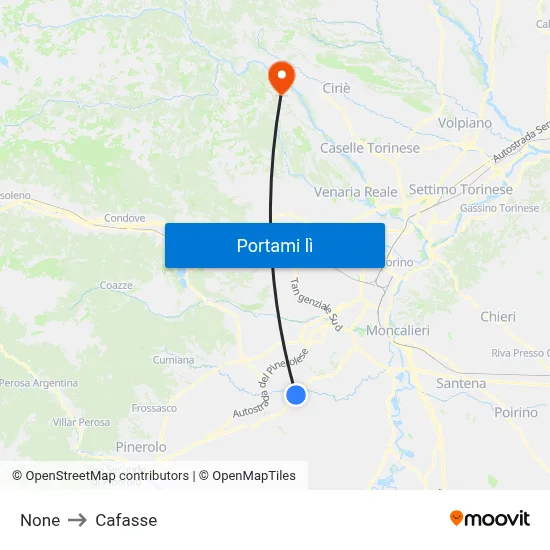 None to Cafasse map
