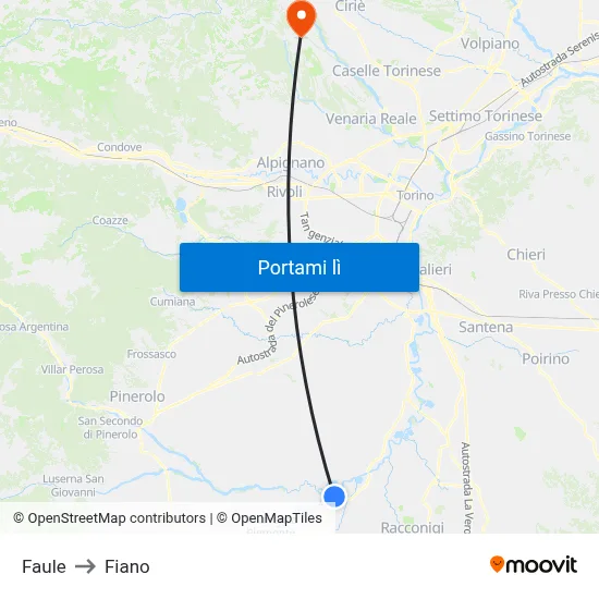 Faule to Fiano map